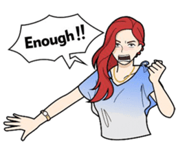 Byuti (English) sticker #12747016