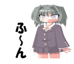 Girl Stamp Sticker sticker #12747233