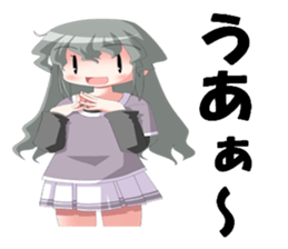 Girl Stamp Sticker sticker #12747254