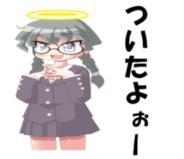 Girl Stamp Sticker sticker #12747266