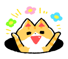 cute cat GOEMON (ENGLISH) sticker #12747356