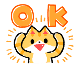cute cat GOEMON (ENGLISH) sticker #12747357