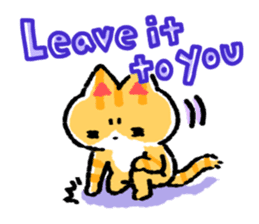 cute cat GOEMON (ENGLISH) sticker #12747358