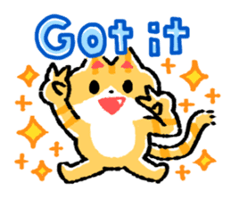 cute cat GOEMON (ENGLISH) sticker #12747359