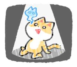cute cat GOEMON (ENGLISH) sticker #12747363