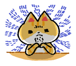 cute cat GOEMON (ENGLISH) sticker #12747364