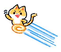 cute cat GOEMON (ENGLISH) sticker #12747366
