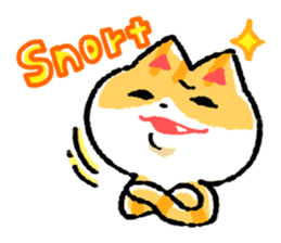 cute cat GOEMON (ENGLISH) sticker #12747367