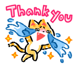 cute cat GOEMON (ENGLISH) sticker #12747368