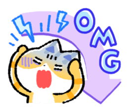 cute cat GOEMON (ENGLISH) sticker #12747372