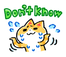 cute cat GOEMON (ENGLISH) sticker #12747375