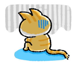 cute cat GOEMON (ENGLISH) sticker #12747379