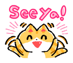 cute cat GOEMON (ENGLISH) sticker #12747380