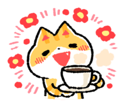 cute cat GOEMON (ENGLISH) sticker #12747383