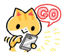 cute cat GOEMON (ENGLISH) sticker #12747387