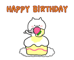 Sticker of movement of the birthday sticker #12748236