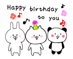 Sticker of movement of the birthday sticker #12748244