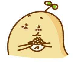 Lazy Potato Man sticker #12749276