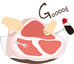 butcher's shop sticker #12751971