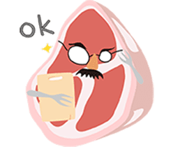 butcher's shop sticker #12751979