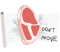 butcher's shop sticker #12751993