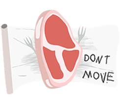 butcher's shop sticker #12751993