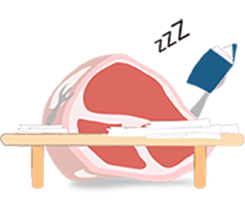 butcher's shop sticker #12751995