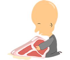 butcher's shop sticker #12751996