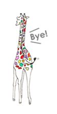 Colorful Giraffes sticker #12752695