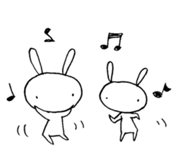 Deadpan Rabbit, When I see. sticker #12754089