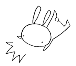 Deadpan Rabbit, When I see. sticker #12754091