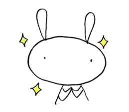 Deadpan Rabbit, When I see. sticker #12754098