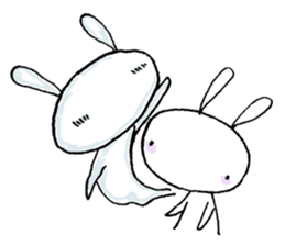 Deadpan Rabbit, When I see. sticker #12754105