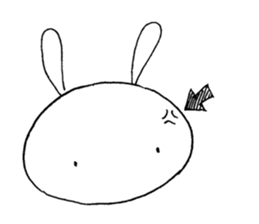 Deadpan Rabbit, When I see. sticker #12754106