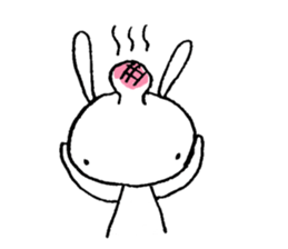 Deadpan Rabbit, When I see. sticker #12754108