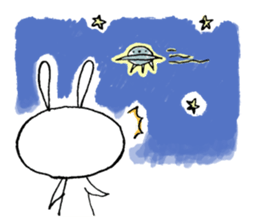 Deadpan Rabbit, When I see. sticker #12754110