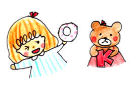 Coto and bear daily life sticker sticker #12754700