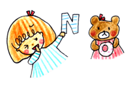 Coto and bear daily life sticker sticker #12754701