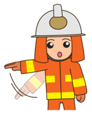 adolf the firefighter 2 sticker #12754734