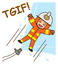 adolf the firefighter 2 sticker #12754761