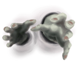 The world that is horror sticker #12755048