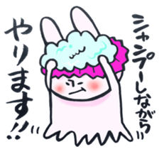 A rabbit does! sticker #12755385