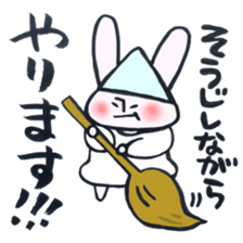 A rabbit does! sticker #12755387