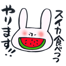 A rabbit does! sticker #12755399