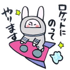 A rabbit does! sticker #12755418