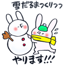 A rabbit does! sticker #12755420