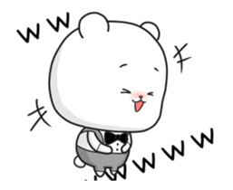 The Cute bear animation sticker #12756178
