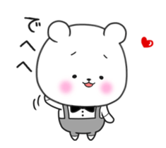 The Cute bear animation sticker #12756179