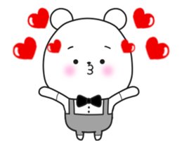 The Cute bear animation sticker #12756180