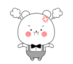 The Cute bear animation sticker #12756183